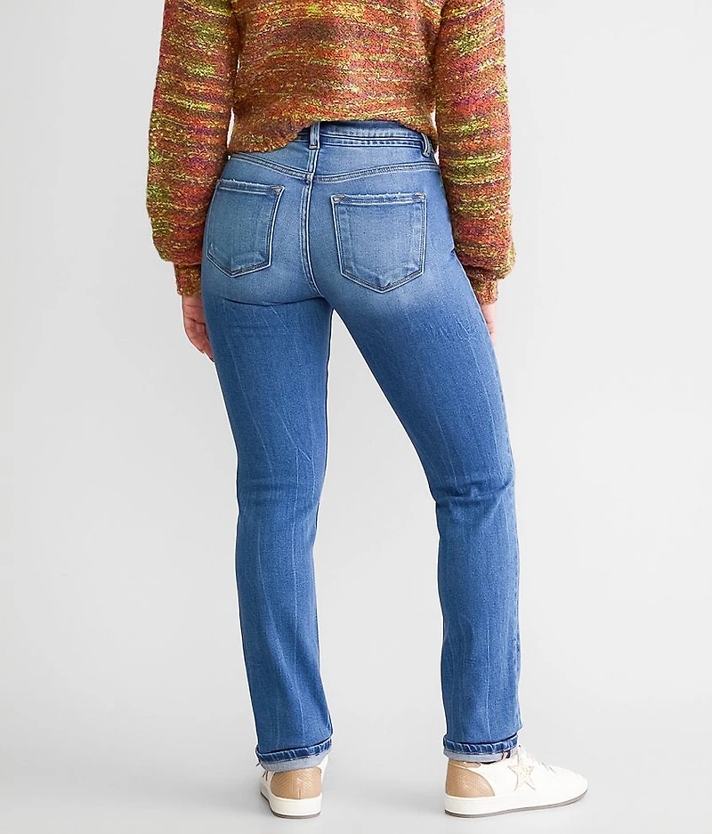 Kurvy Mid-Rise Straight Stretch Jean