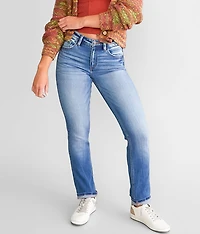 Kurvy Mid-Rise Straight Stretch Jean