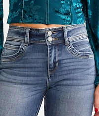 Kurvy Mid-Rise Flare Stretch Jean