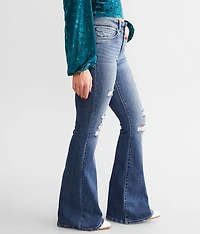 Kurvy Mid-Rise Flare Stretch Jean