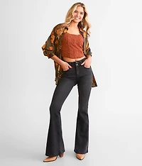 Kurvy High Rise Flare Stretch Jean