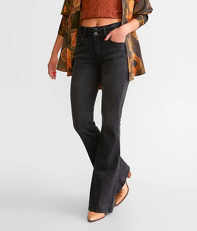 Kurvy High Rise Flare Stretch Jean