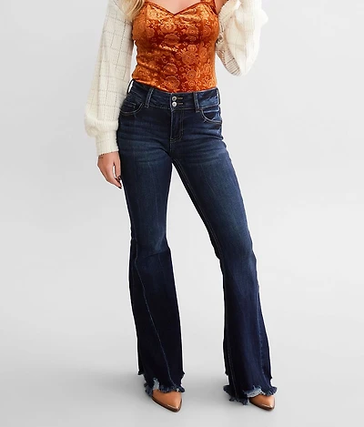 Mid-Rise Super Flare Stretch Jean