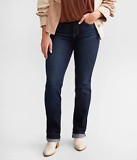 Kurvy Mid-Rise Straight Stretch Jean