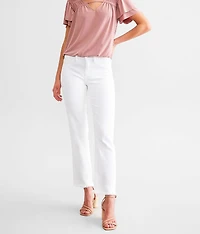 Mid-Rise Cropped Straight Stretch Jean