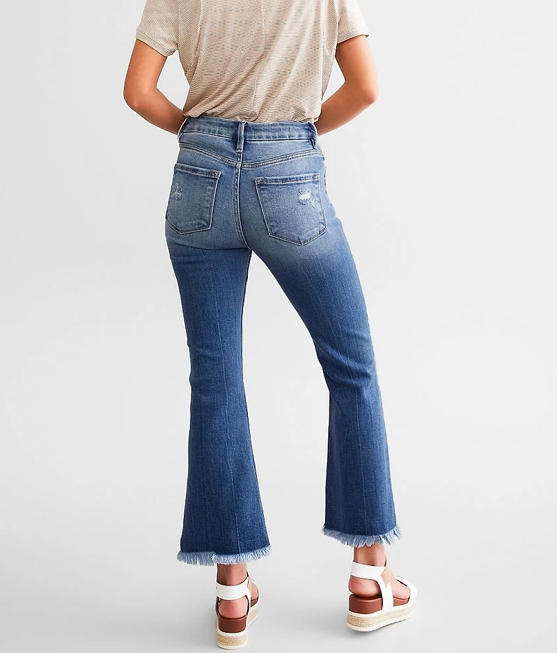 High Rise Cropped Flare Stretch Jean