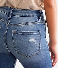 High Rise Cropped Flare Stretch Jean