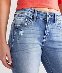 Mid-Rise Flare Stretch Jean