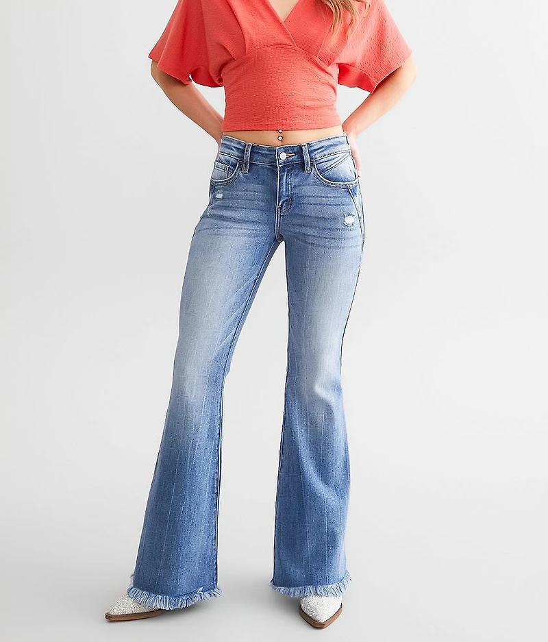 Mid-Rise Flare Stretch Jean