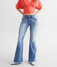 Mid-Rise Flare Stretch Jean