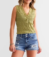 Mid-Rise Cuffed Stretch Short