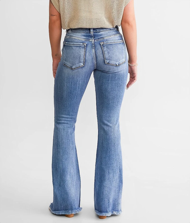 Kurvy Mid-Rise Flare Stretch Jean