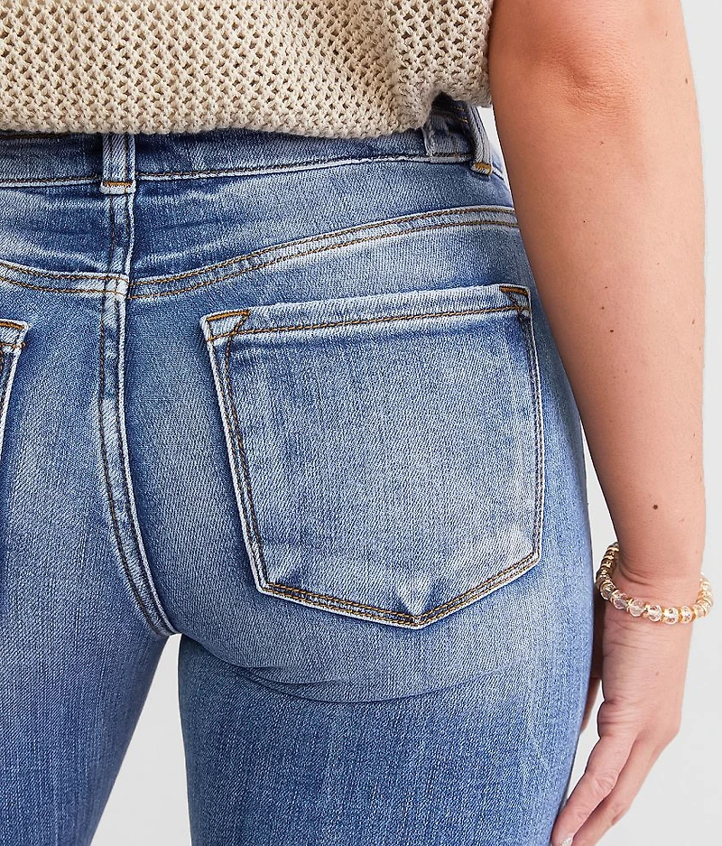 Kurvy Mid-Rise Flare Stretch Jean