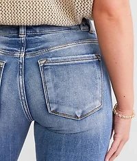Kurvy Mid-Rise Flare Stretch Jean