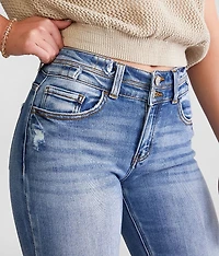 Kurvy Mid-Rise Flare Stretch Jean