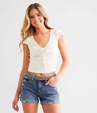 Kurvy Mid-Rise Stretch Short