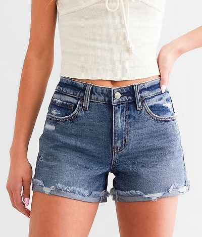 Kurvy Mid-Rise Stretch Short