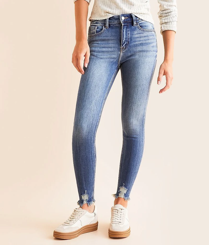 High Rise Ankle Skinny Stretch Jean