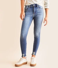 High Rise Ankle Skinny Stretch Jean