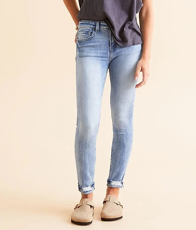 Mid-Rise Ankle Skinny Stretch Jean
