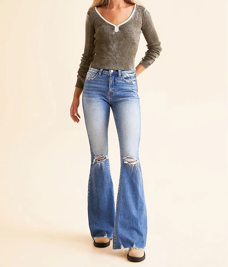 High Rise Flare Stretch Jean