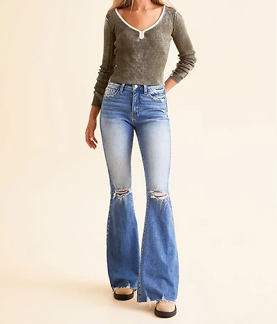 High Rise Flare Stretch Jean