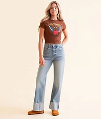 90's Straight Stretch Cuffed Jean