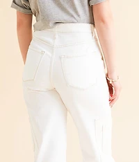 90's Wide Leg Cargo Stretch Jean