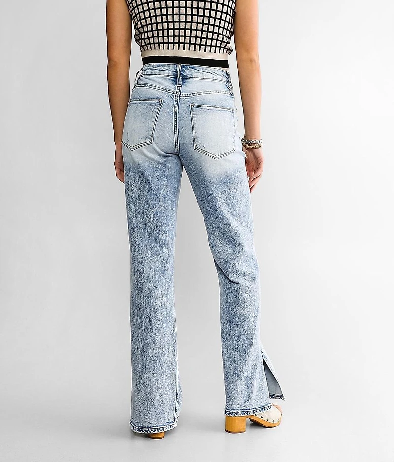 90's Split Hem Wide Leg Stretch Jean