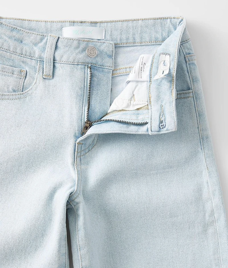 Girls - High Rise Wide Leg Cropped Jean