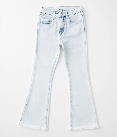Girls - High Rise Cropped Flare Stretch Jean