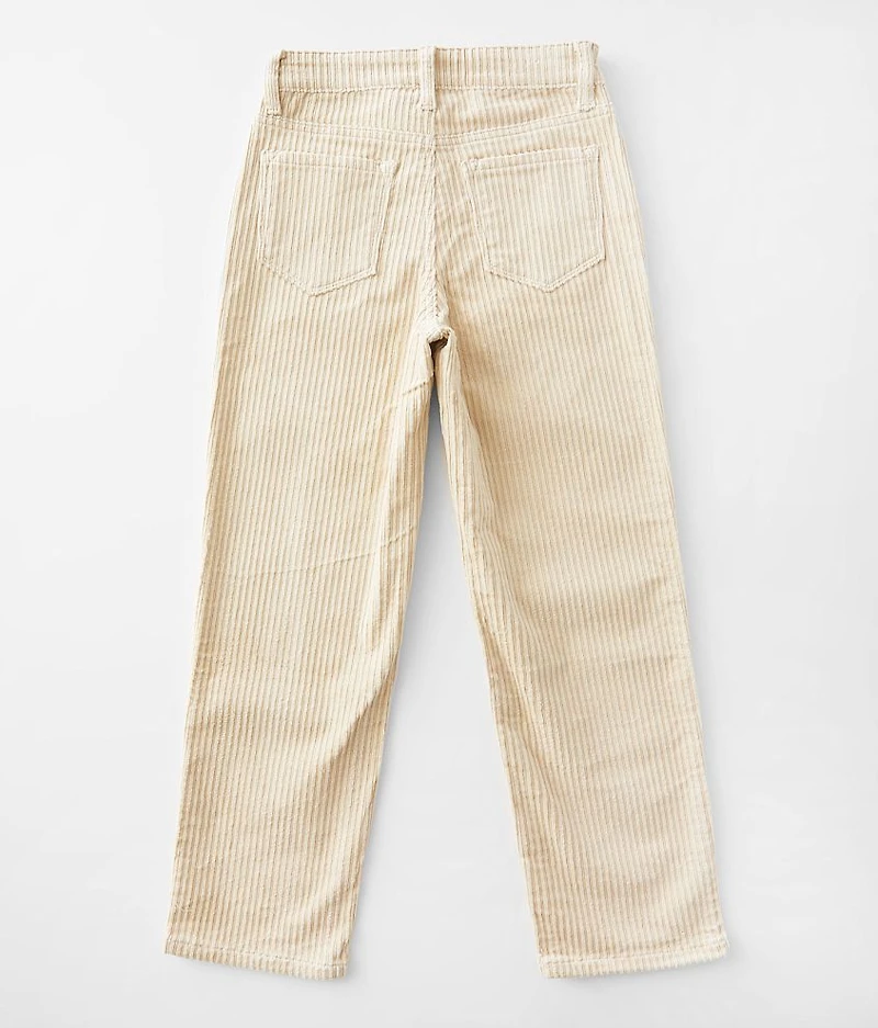 Girls - High Rise Cropped Straight Pant