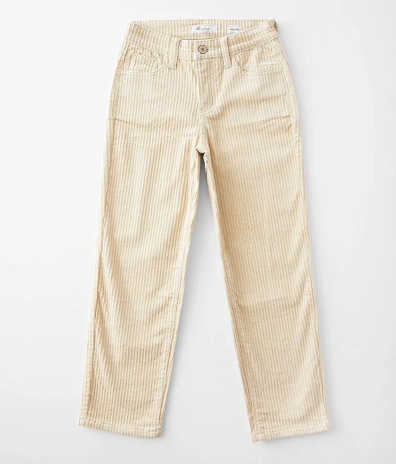 Girls - High Rise Cropped Straight Pant