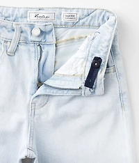 Girls - High Rise Cropped Wide Leg Jean