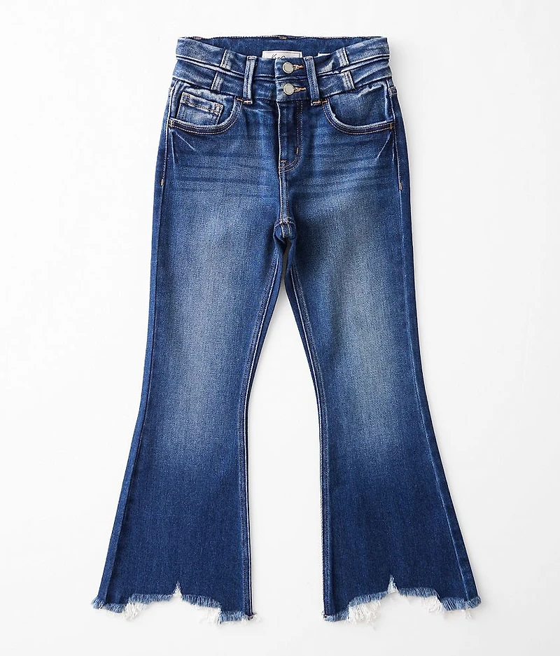Girls - High Rise Cropped Flare Jean