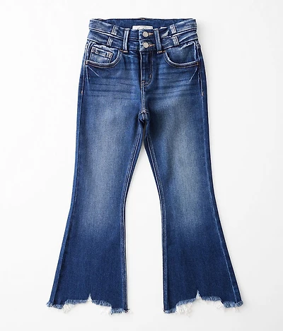 Girls - High Rise Cropped Flare Jean