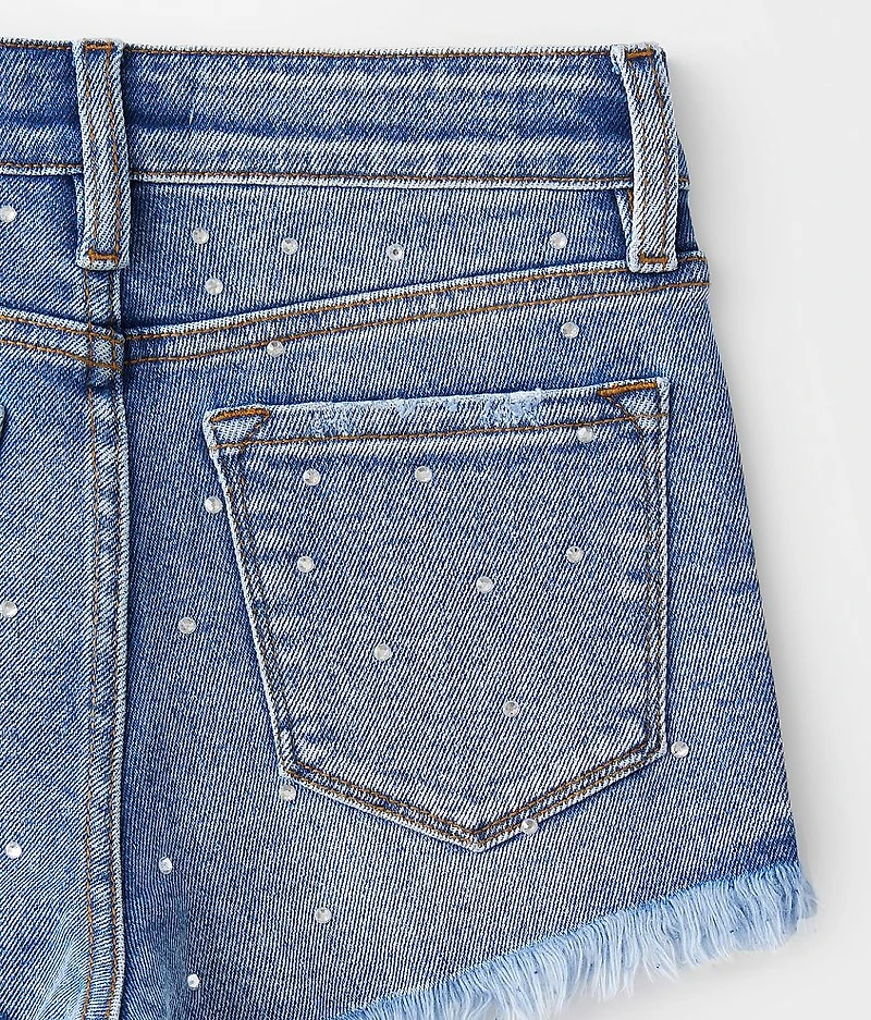 Girls - High Rise Rhinestone Stretch Short