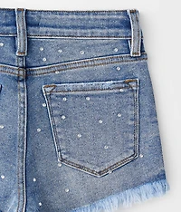 Girls - High Rise Rhinestone Stretch Short
