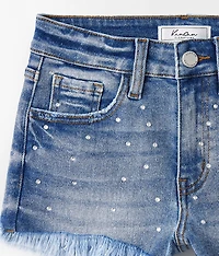 Girls - High Rise Rhinestone Stretch Short