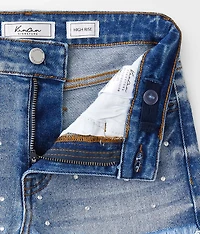 Girls - High Rise Rhinestone Stretch Short