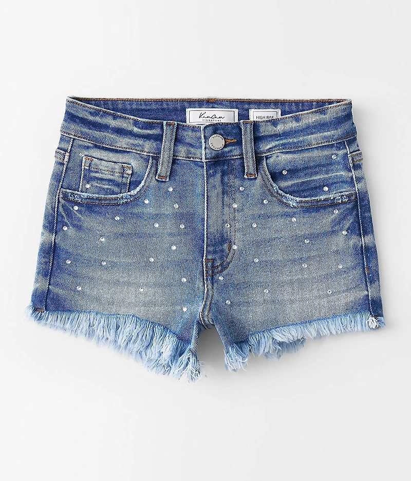 Girls - High Rise Rhinestone Stretch Short