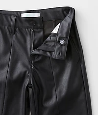 Girls - Faux Leather Split Pant
