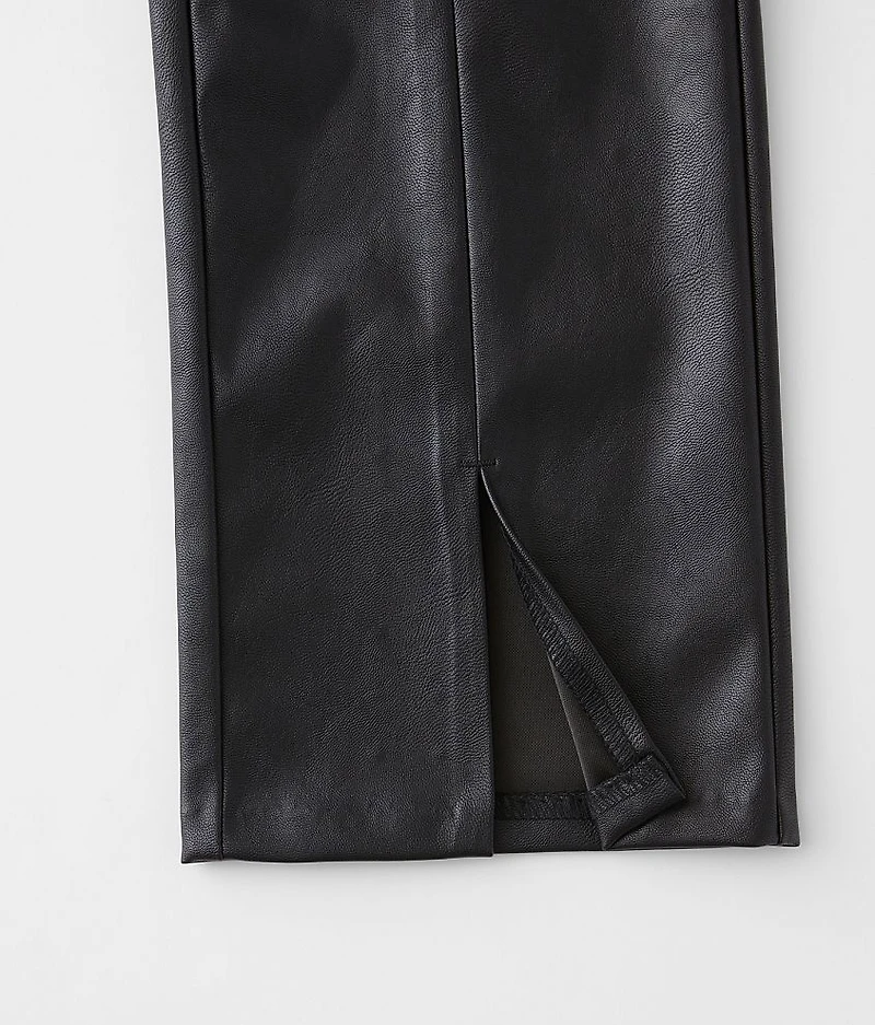 Girls - Faux Leather Split Pant