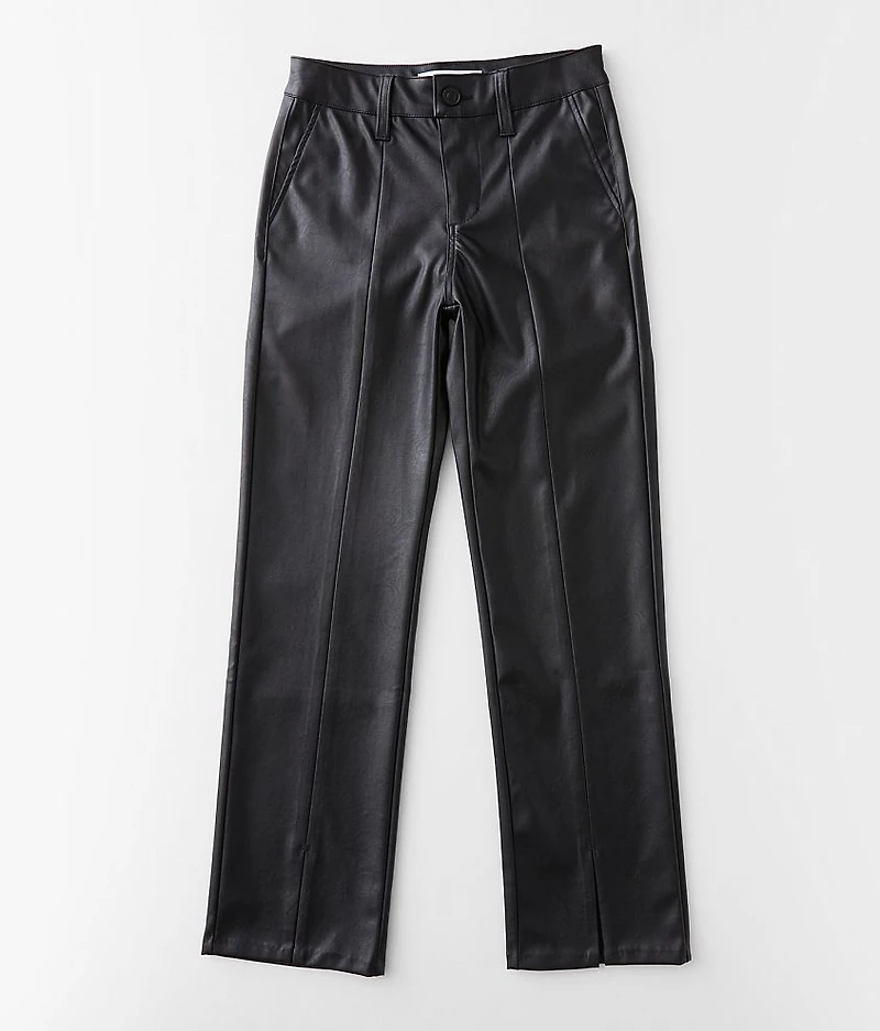 Girls - Faux Leather Split Pant