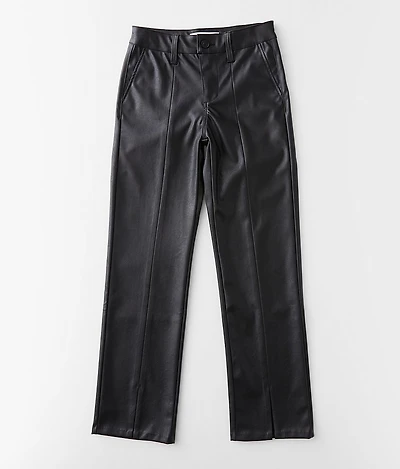 Girls - Faux Leather Split Pant