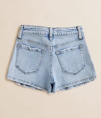 Girls - Denim Pleated Stretch Skort