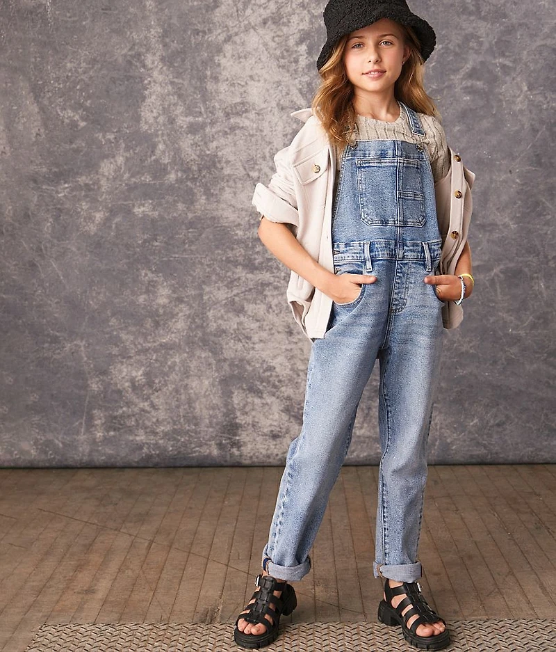 Girls - Denim Overalls