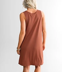 Ribbed Knit Mini Tank Dress
