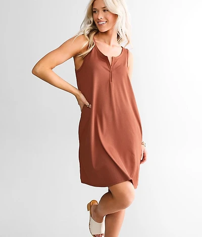Ribbed Knit Mini Tank Dress