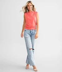 Shirred Tank Top